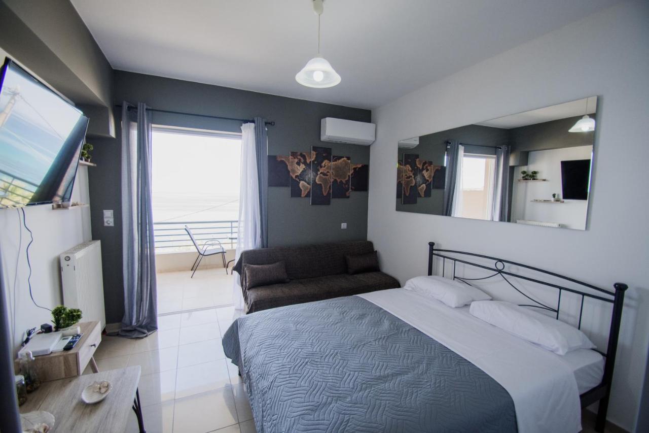 Pavlos Standard Studio With Sea View Rethymno Eksteriør bilde