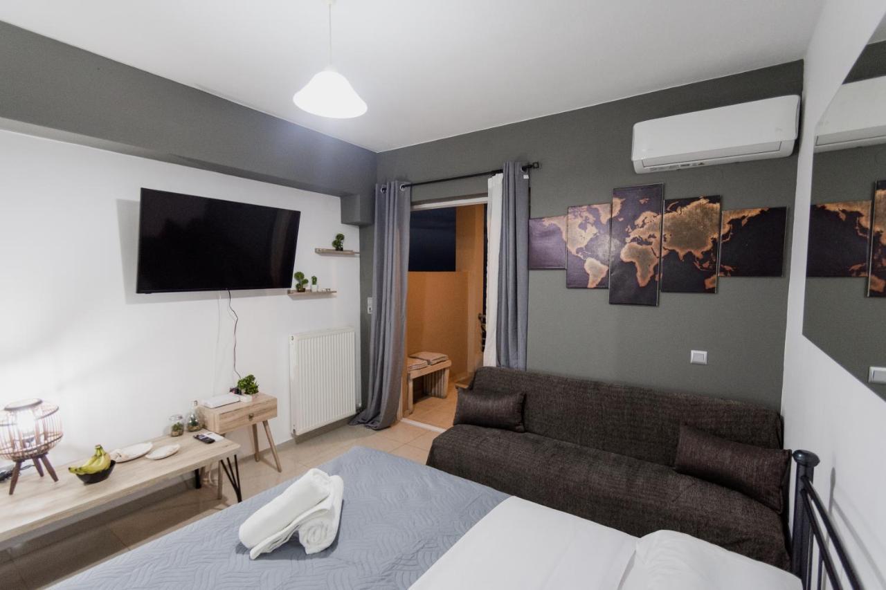 Pavlos Standard Studio With Sea View Rethymno Eksteriør bilde
