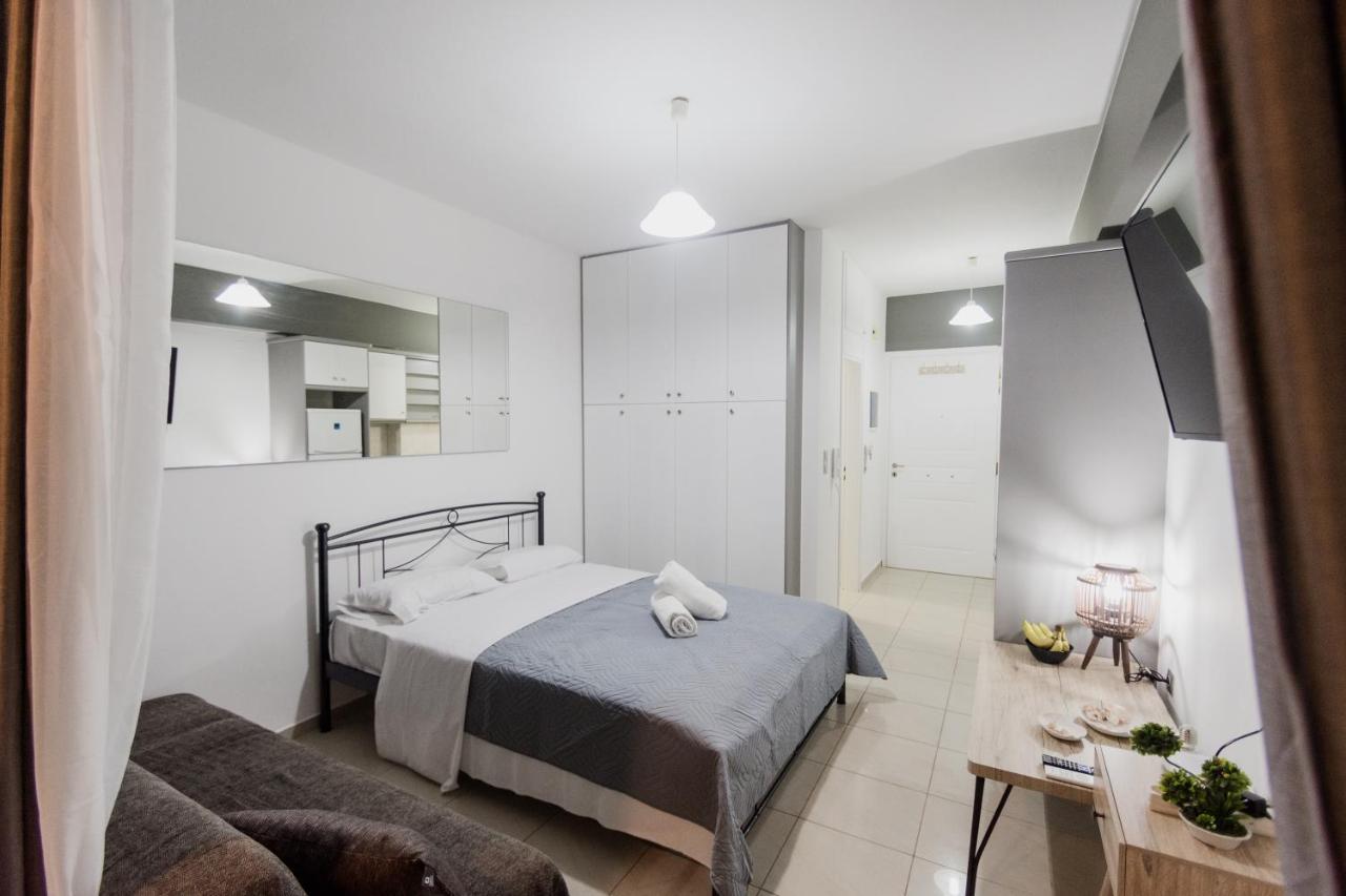 Pavlos Standard Studio With Sea View Rethymno Eksteriør bilde